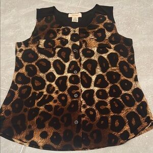 Leopard Print Sleeveless Top